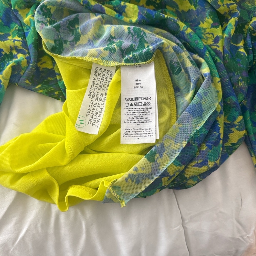Ganni Multicolor Abstract Print Top - Picture 3 of 3